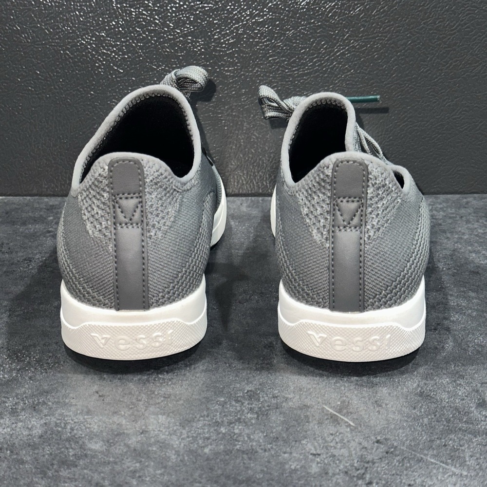 Vessi Weekend Sneaker Womens Size 8 Waterproof Shoes Concrete Grey Mens 7 EUC - Picture 8 of 12